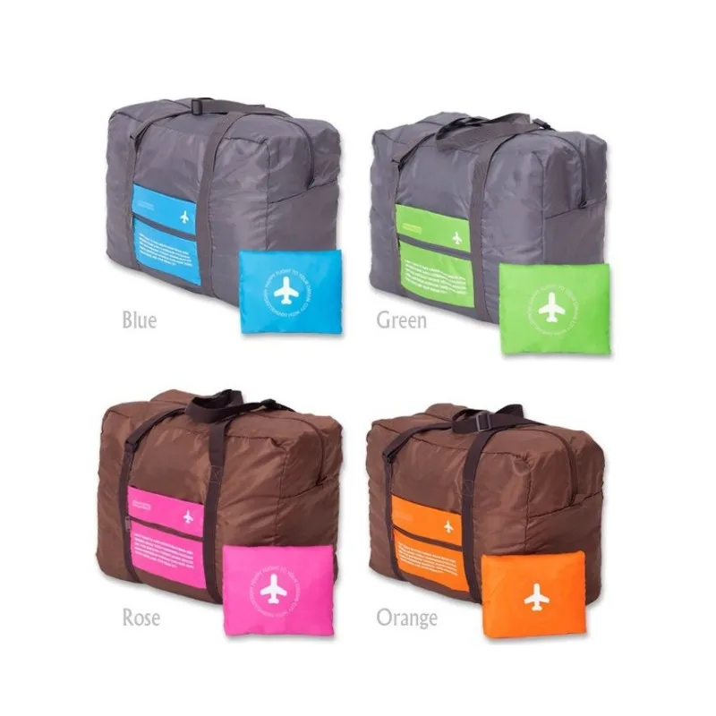 

Water Proof Foldable Nylon Bag Travel Bags Duffle Carry Bag in Women's Handbags Men's Backpack Baggage Baggage Packing Cubes