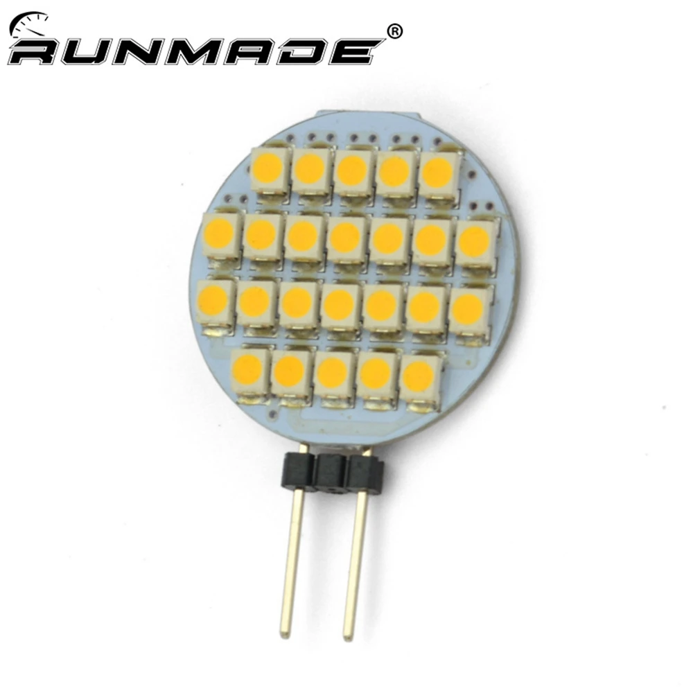 Runmade G4 24SMD 2835 Светодиодный желтый морской светильник лампа авто грузовик Лодка RV
