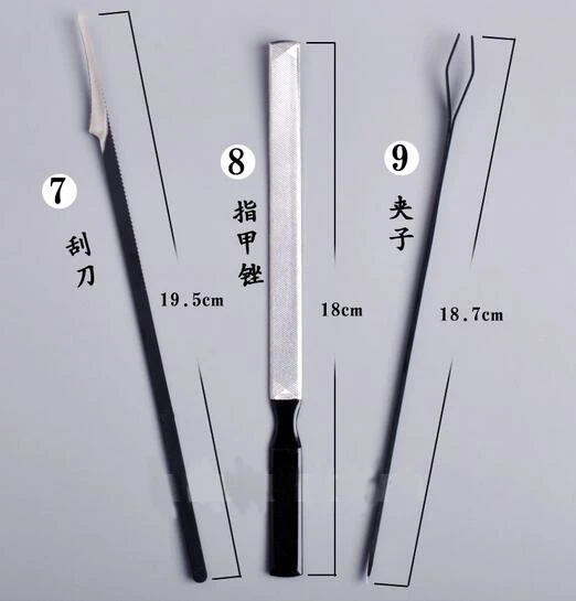 Инструменты для дизайна ногтей, пилка для ногтей, набор триммеров, набор ножей для педикюра, клиппер маникюрный пинцет, скраб, триммер для но... от AliExpress WW