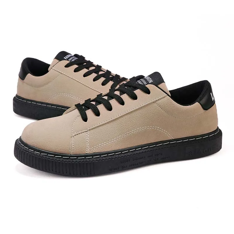 Men's Fashion Canvas Shoes Spring Autumn Lace Up Outdoor Casual Breathable Flats Male Skate Student Style | Обувь