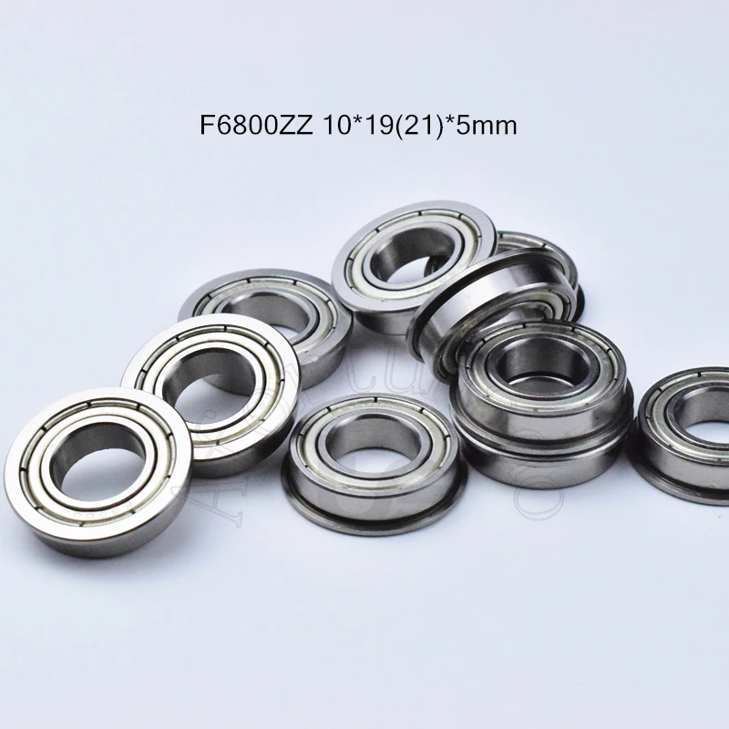 F6800ZZ 10*19(21)* 5 мм 10 шт. фланцевый подшипник 6800 6800zz металлические герметичные