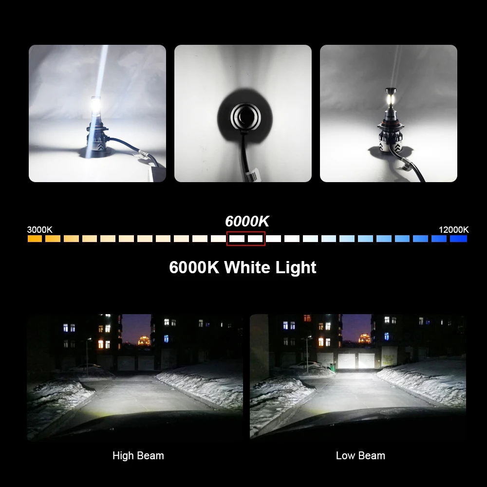 Roadsun H4 LED H7 автомобильные фары COB чипы Мини Размер H11 H1 9005 HB3 9006 HB4 10000LM 60 Вт 6000 К авто