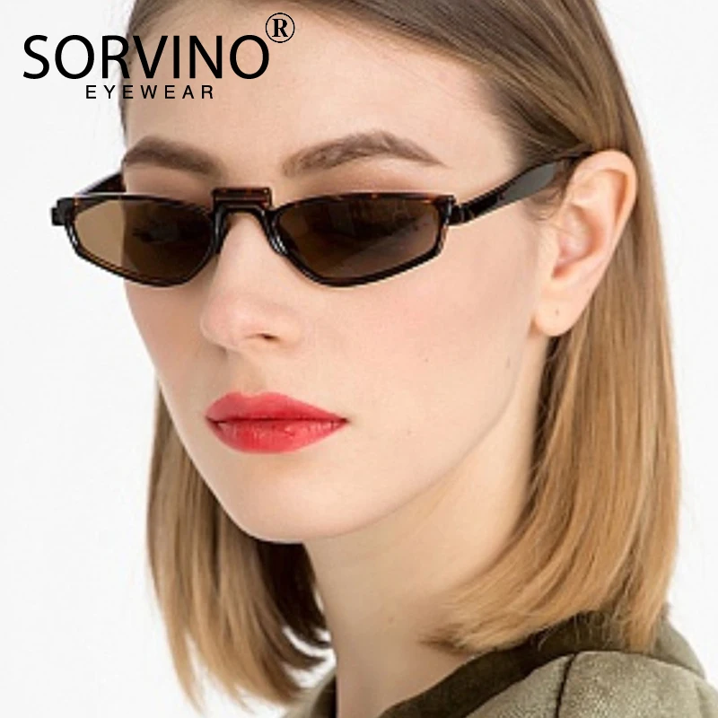 SORVINO 2018 маленькие узкие солнцезащитные очки кошачий глаз женские брендовые