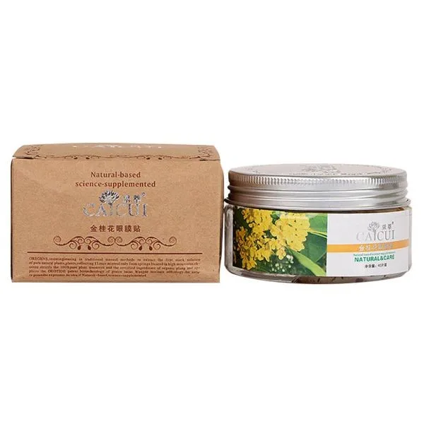 40pcs/bottle Golden Osmanthus Eye Mask Care Wrinkle Puffiness Dark Circles Bags
