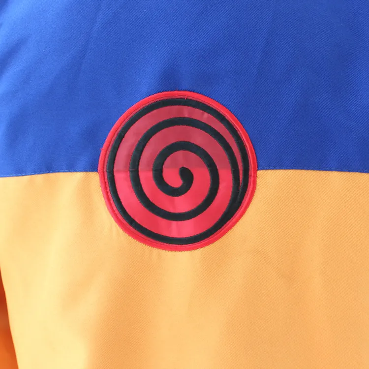 

Anime Naruto Uzumaki Childhood Cosplay Costume Uniform Coat +Pant + Free Track Number