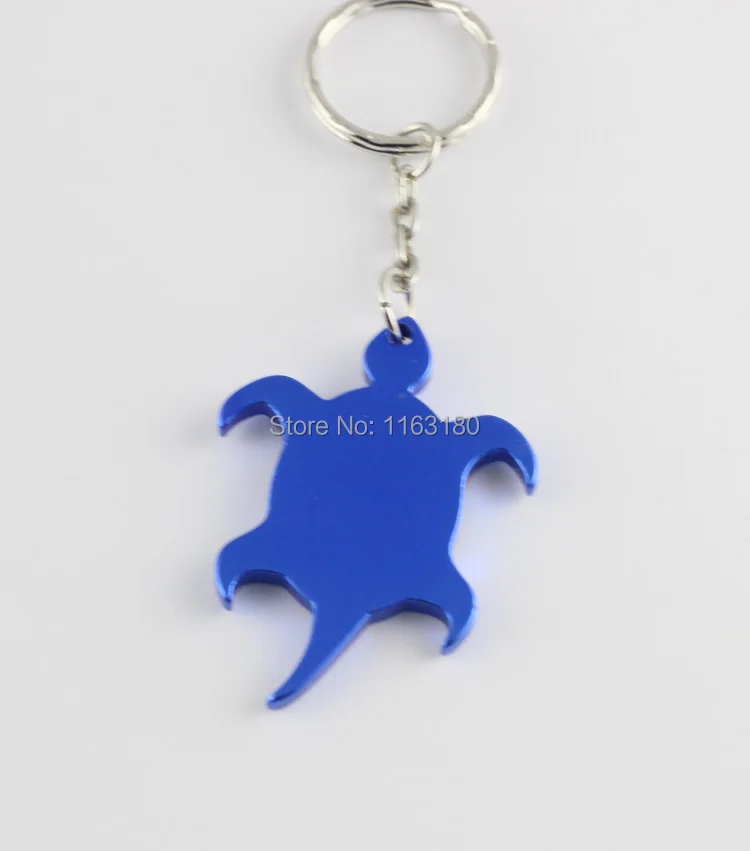 120 шт./лот форма черепахи алюминиевый сплав брелок открывалка для бутылок сделать