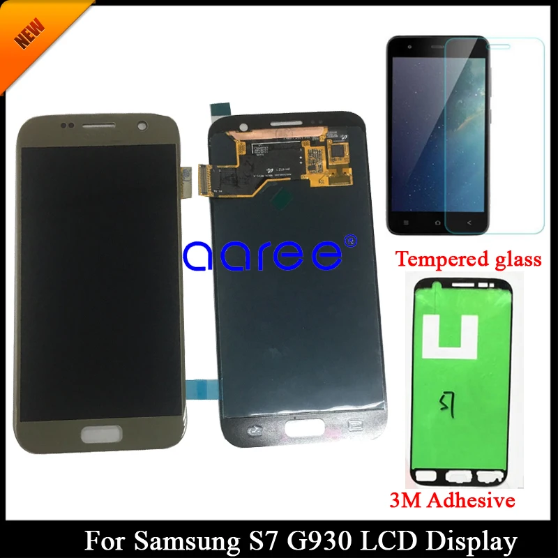 ЖК дисплей Super AMOLED для SAMSUNG S7 G930 Samsung G930F G930A экран с сенсорным дигитайзером в