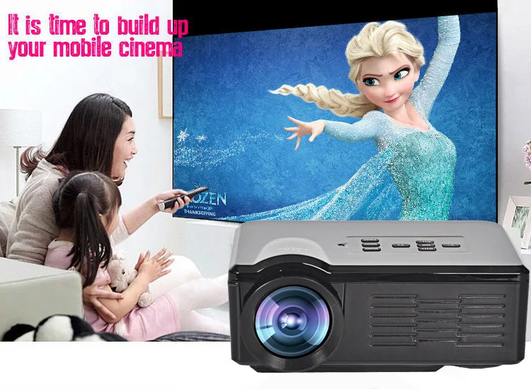 В Корейской Фондовой! 2015 Новый UC40 Проектор Мини Пико портативный proyector AV A/V TV USB и SD