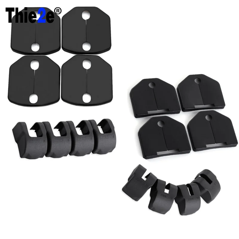 Стайлинг автомобиля отделка дверного замка чехлы для защита от дверных пробок