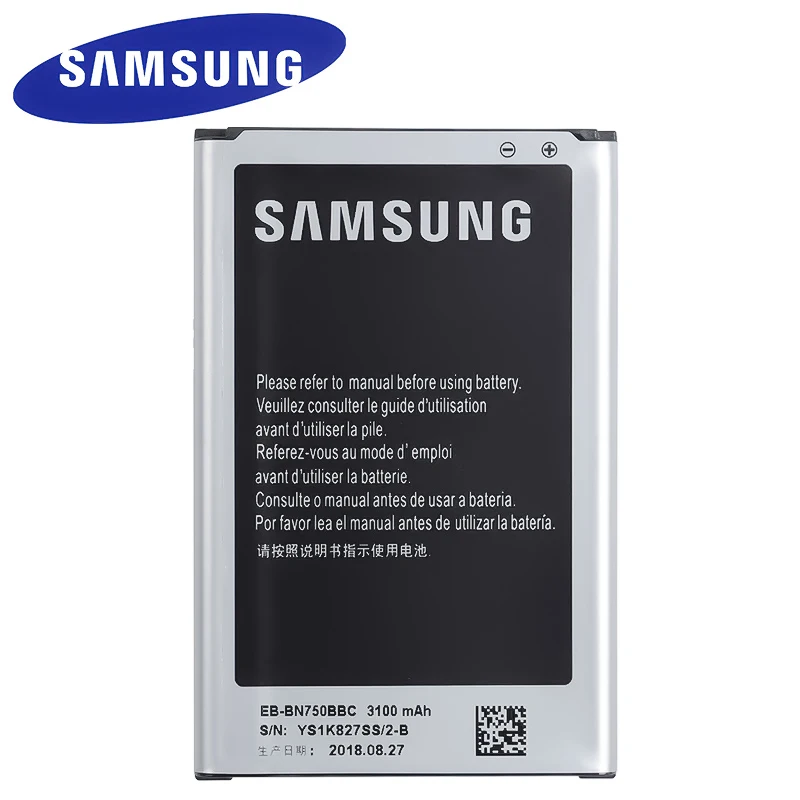 Оригинальный аккумулятор 3100 мАч для Samsung Galaxy Note 3 mini EB-BN750BBC Neo N7508V N7505 | Мобильные