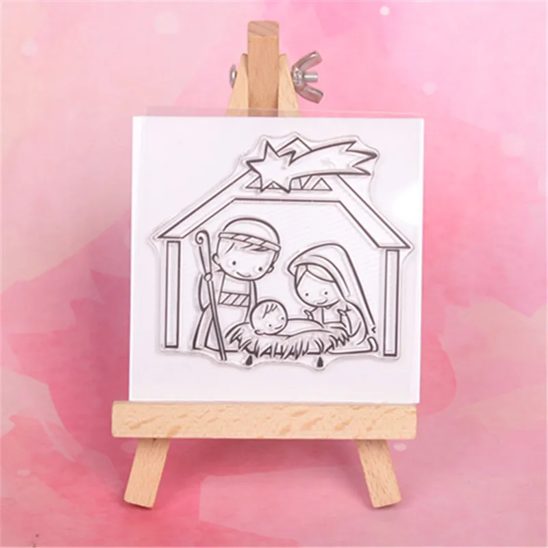 Happy family прозрачный чистый силикон штамп/печать для DIY Скрапбукинг/фотоальбом