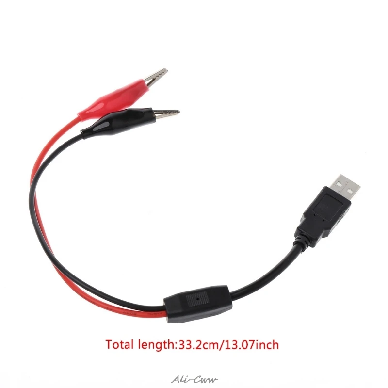 Медные зажимы типа Аллигатор с проводным штекером USB тестовые наконечники зажим