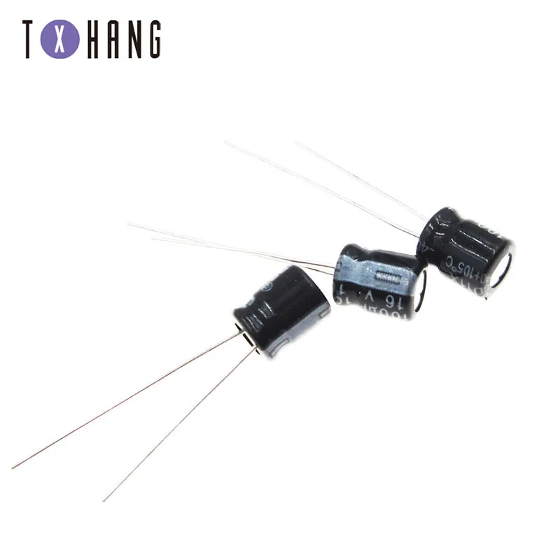100/200 шт электролитические конденсаторы 16V 100 мкФ 5X7MM Алюминий конденсатор с