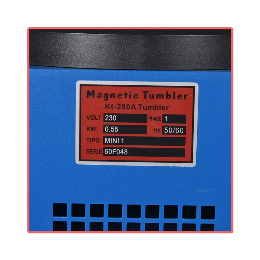 

KT-280 Magnetic Tumbler Jewelry Polisher 1100g Ferromagnetic Powerful Magnetic precision parts Polishing Machine 110V/220V
