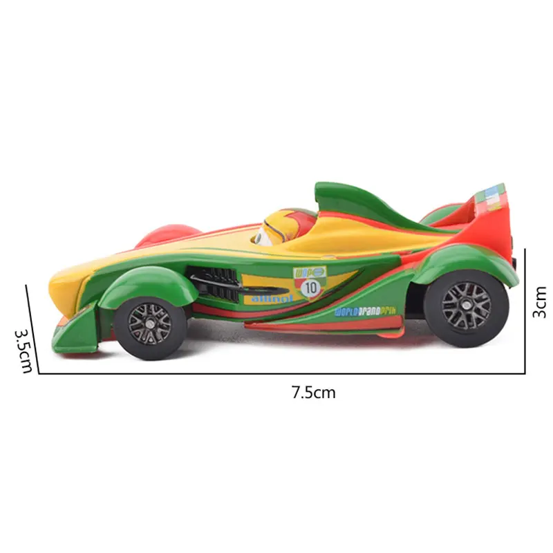 Все Дисней Pixar Тачки 2 Мультяшные фигурки Молния Маккуин The Kings Dinoco коллекция 1:55 Металл литье под давлением игрушки транспорт подарок для мальчиков