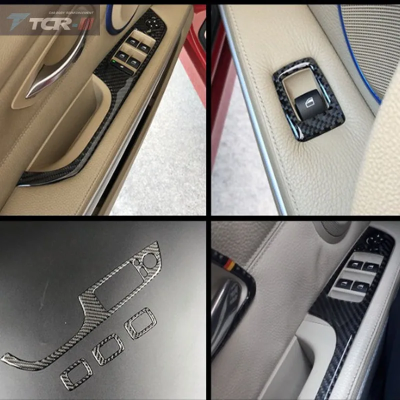 Для BMW E90 E92 E93 стайлинга автомобилей углеродного волокна переключатель