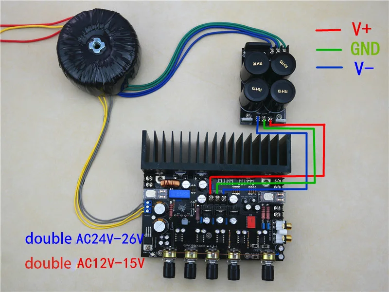 LM3886 IRS2092 2,1 канальный цифровой аудио усилитель стерео усилитель высокой мощности доска 50 Вт* 2+ 100 Вт