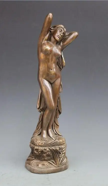 Бронзовая медная красивая художественная скульптура Белль в западном стиле 17