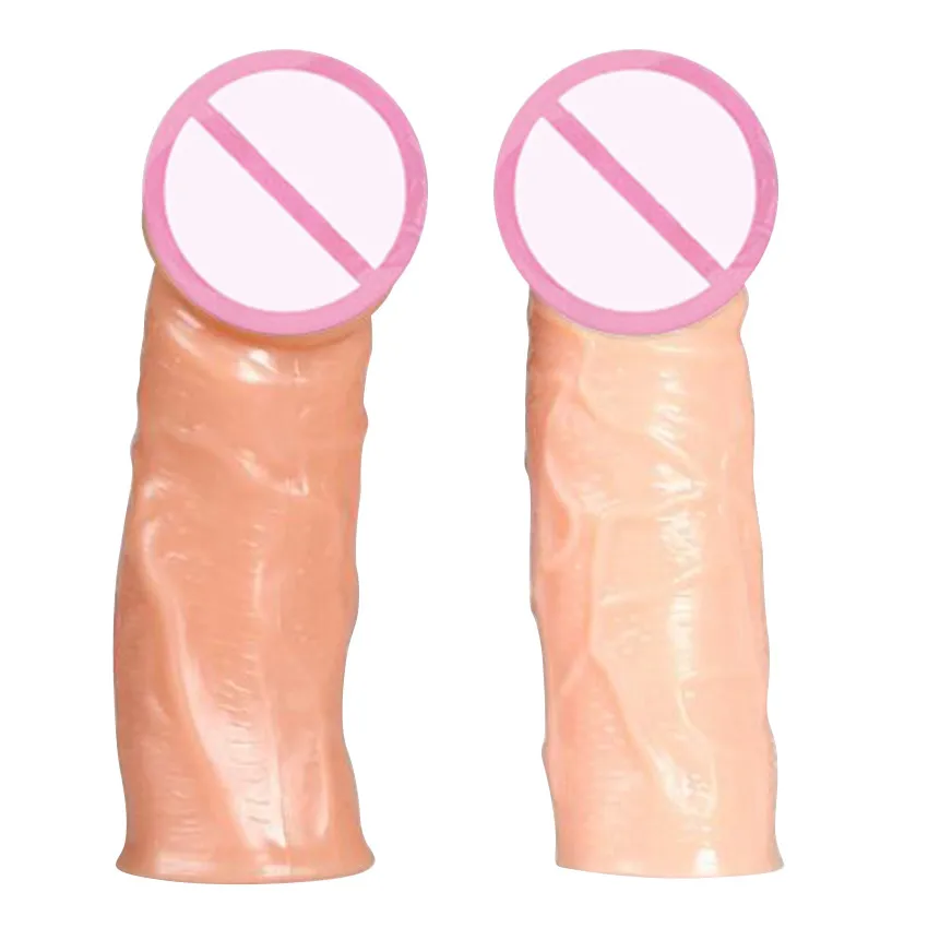 Презервативы с реалистичной кожей рукавами для увеличения пениса многоразовые