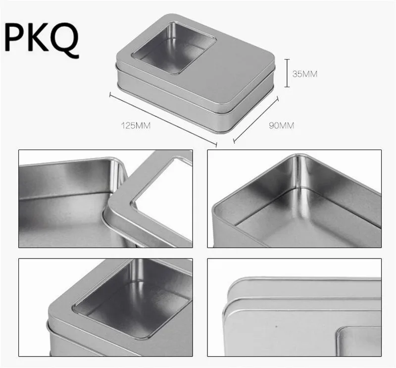 12 5x9 5x3 см маленькая коробка для хранения с прозрачным окошком прямоугольная