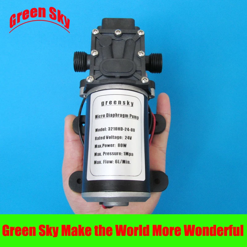 

145PSI 6L/Min 24V DC 80W return valve type mini diaphragm pump