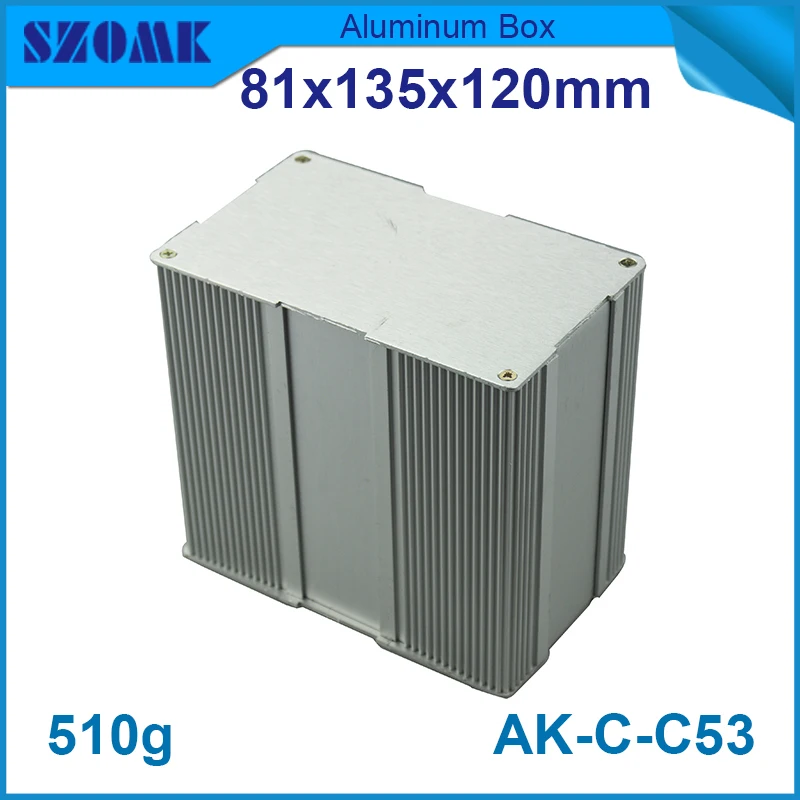 

4pcs/lot aluminium enclosure box housing for electronics and pcb distrubition enclosure 81(H)x135(W)x120(L) mm