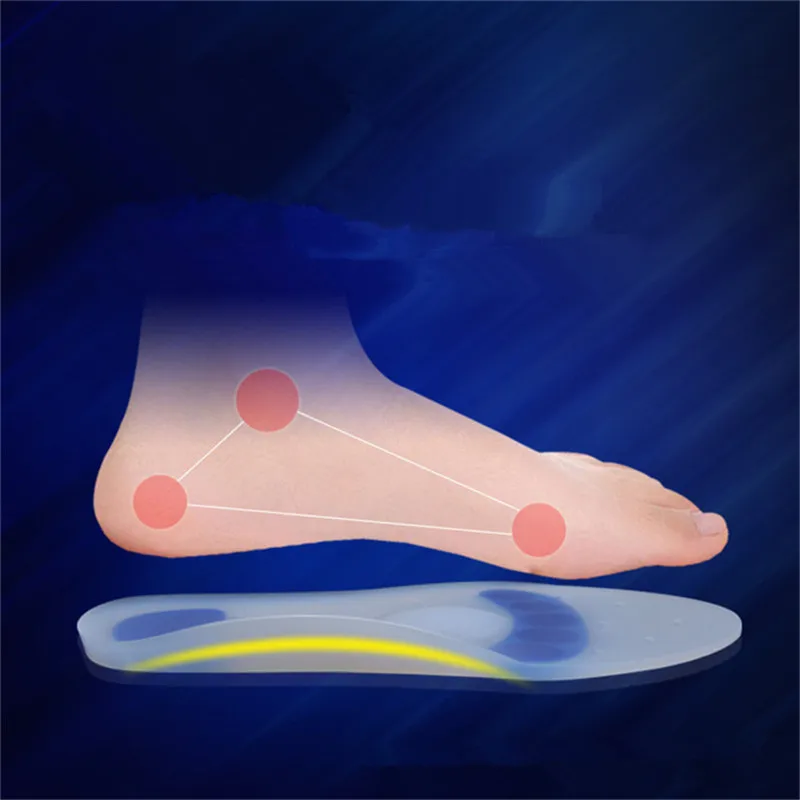 Flybomb стельки для спортивной обуви мужчин и женщин Медицинские силиконовые