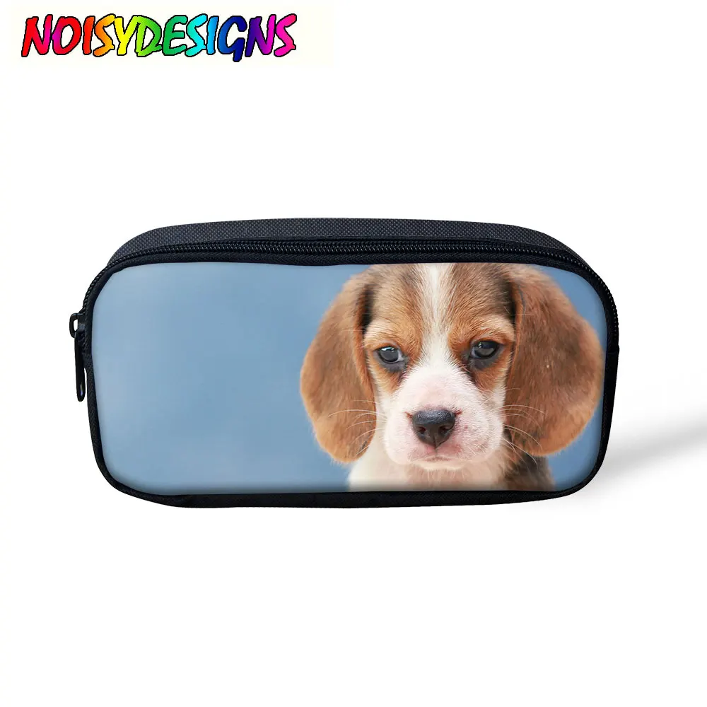 Beagle пенал для карандашей детей девочек женщин косметичка с рисунком собаки