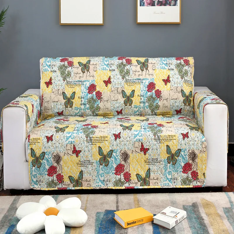 Стеганный диван Чехол для дивана Recliner кресло Пледы для домашних животных собак детский коврик протектор мебели Нескользящие Чехлы для кресел 1/2/3 сиденье