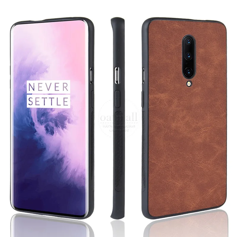 Новая мода обложка на заднюю панель из искусственной кожи для Oneplus 7/7 Pro Чехол