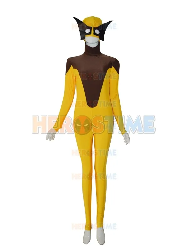 Костюм супергероя X-men Logan желтого и коричневого цвета, лайкра, спандекс, Zentai Xmen, Хэллоуин, волк, косплей, боди