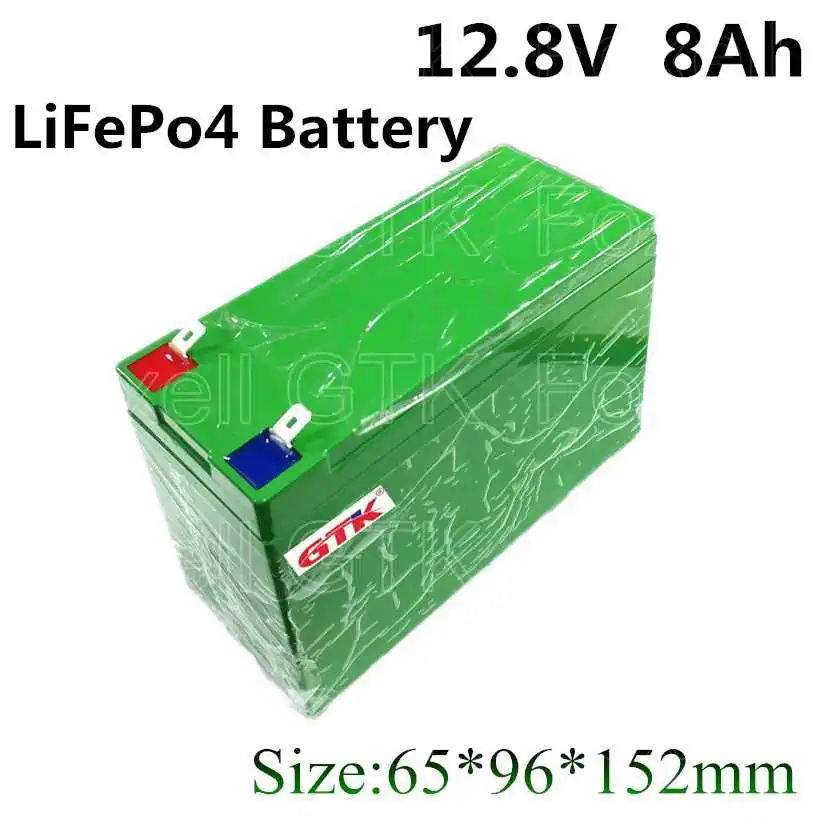 Lifepo4 батарея в пластиковой коробке ABS 12 V 5Ah 8Ah литиевая для солнечного уличное