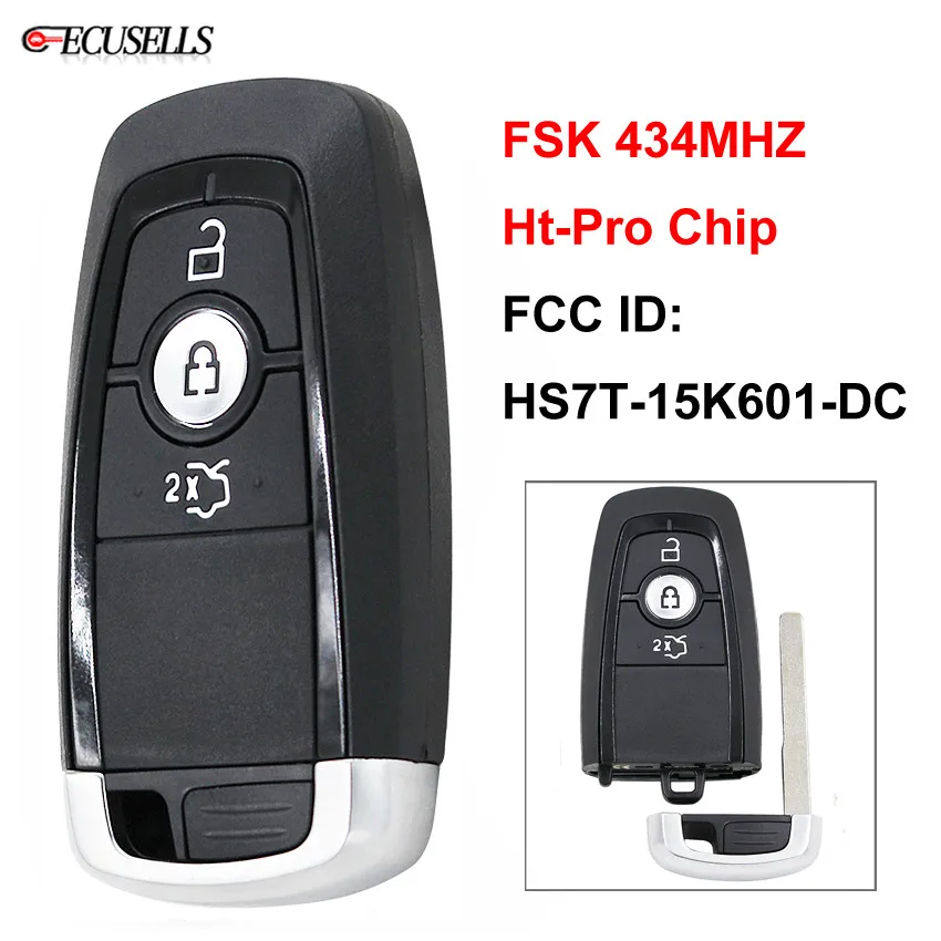 3 кнопки без ключа go удаленный умный Автомобильный ключ FSK 434Mhz Ht Pro чип для Ford Mondeo