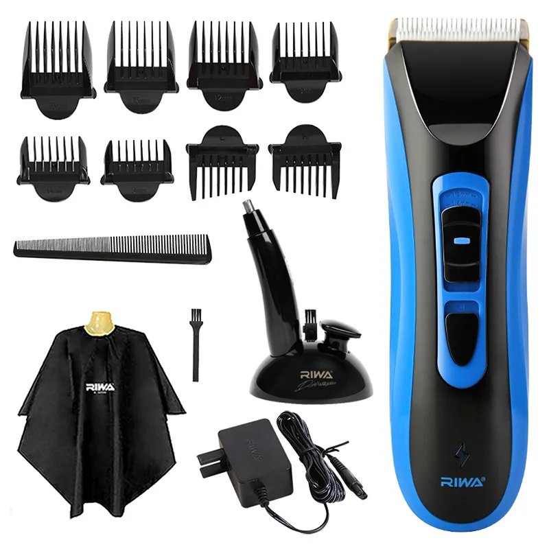 Clipper nose trim2 RIWA перезаряжаемый триммер для волос профессиональная машинка для стрижки волос с керамическими лезвиями IPX7 Водонепроницаемая батарея Li электрическая стрижка RE-750A - Цвет: Clipper nose trim2