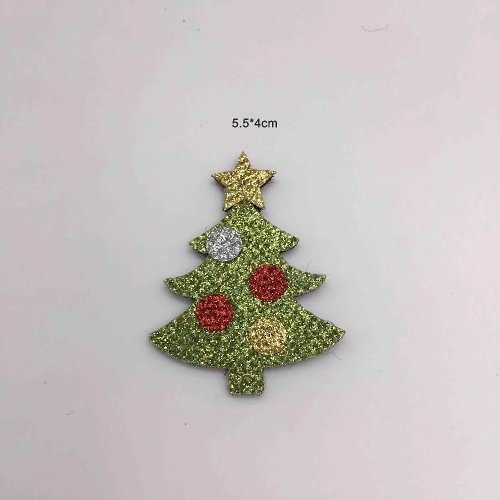 30PCS/Lot Mix Style Merry Christmas Padded Applique Crafts for Children Headwear Hair clip Accessorie Free shipping |