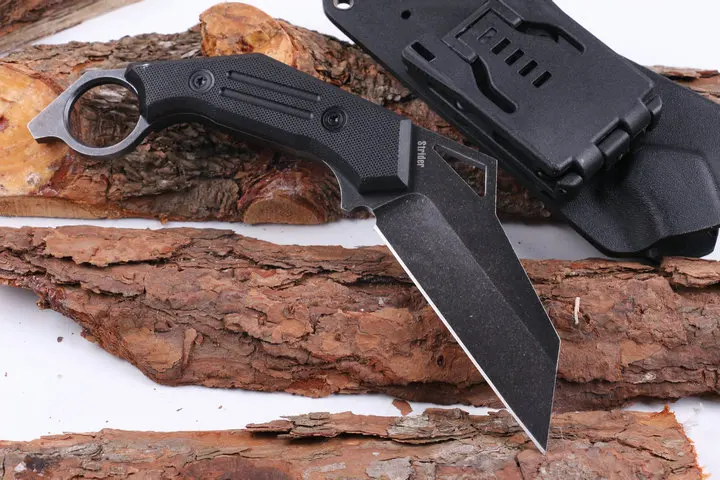 NewD2 Стеклоочистителя G10 Ручка Strider Karambit Тактическая Фиксированные Ножи охотничий