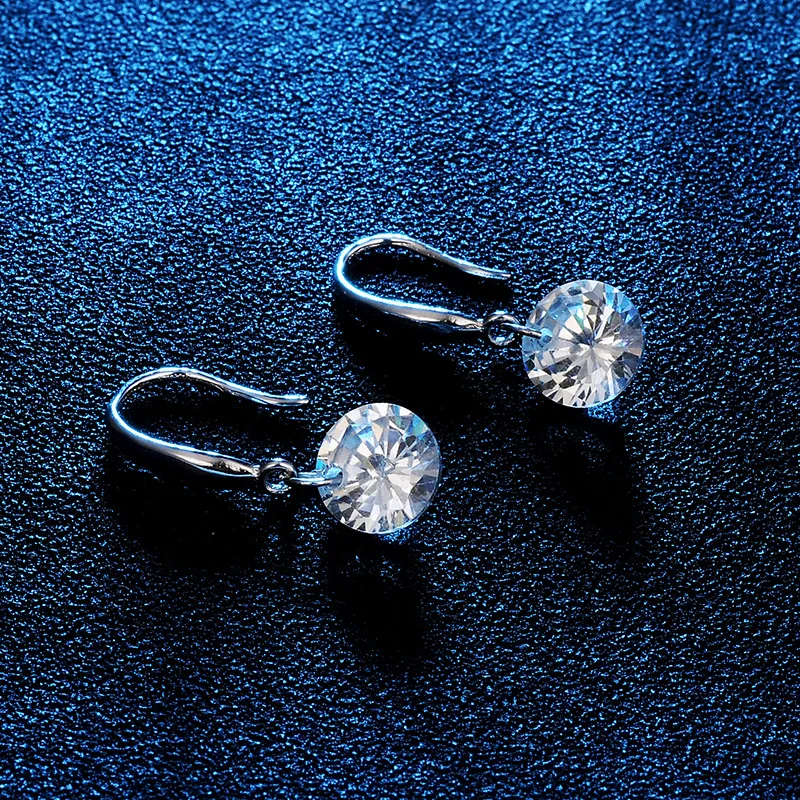 Лучшие продажи 3A свободные dia mond zircon si/lver Серьги Корейская версия простые