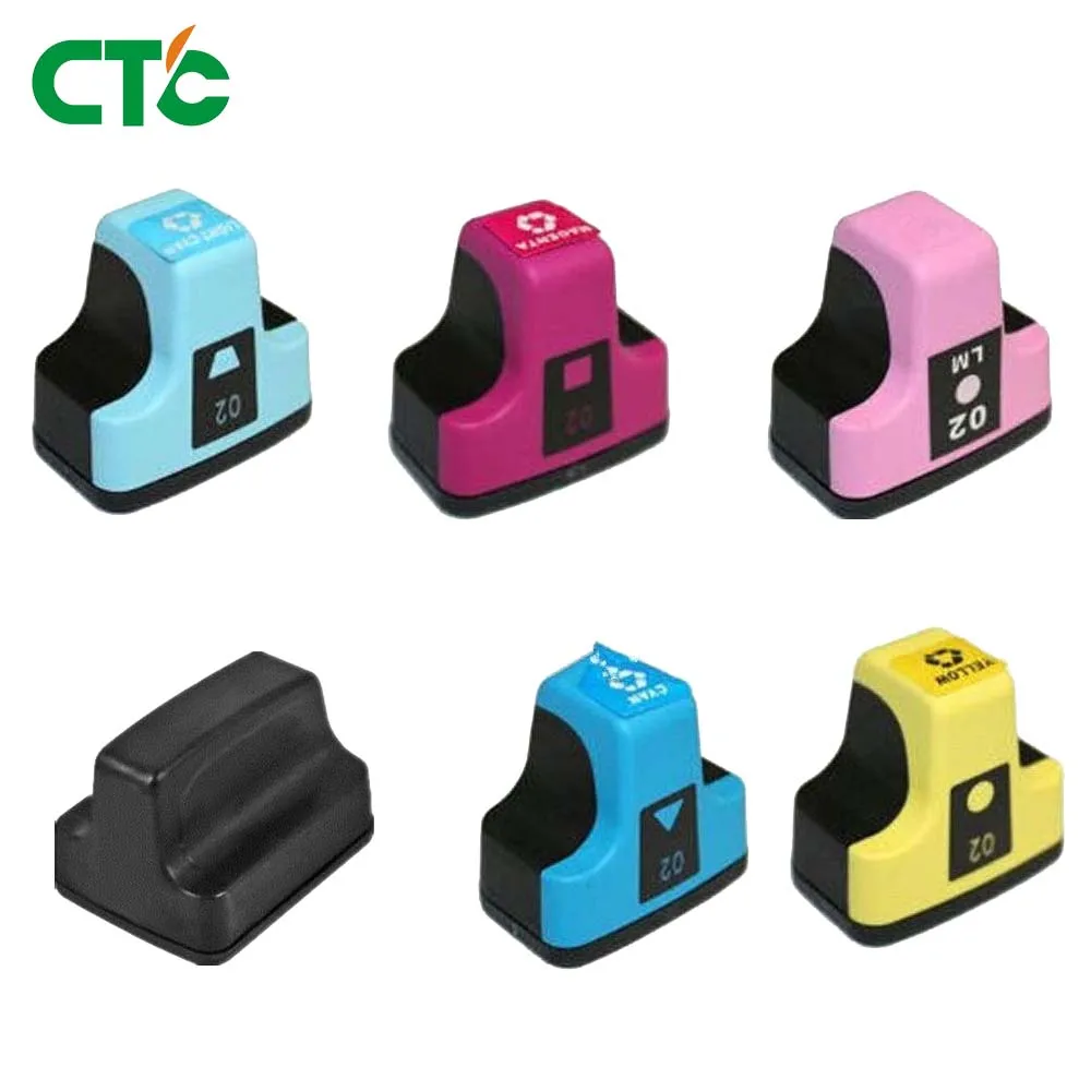 6pk полные чернила 02XL для PhotoSmart C6180 C6280 C8250 3110 3210 C5100 C5140 C5150 принтер|ink cartridge|cartridge ink |
