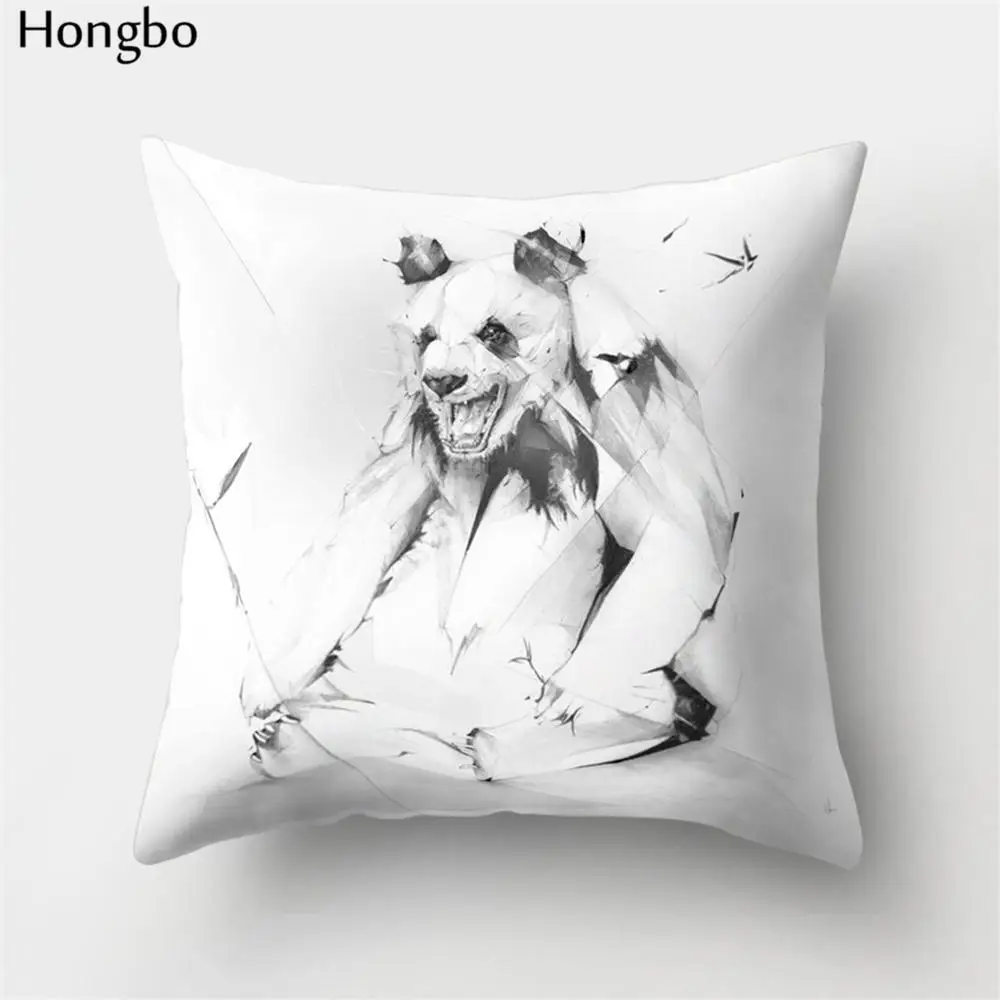 10 Hongbo 1 шт., чехол для подушки с рисунком оленя, акулы, медведя, осьминога, черепа, декоративный чехол для подушки, чехол для подушки для дома, дивана, автомобиля, офиса - Цвет: 10