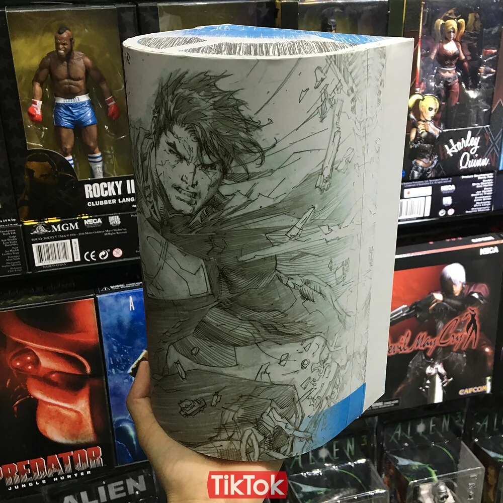 Комиксы скетч Супермен Бэтмен Blueline Edition мультяшная игрушка фигурка модель кукла