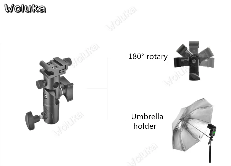 Универсальный кронштейн вспышки Стенд Umbrella Держатель Горячий башмак для Speedlite 1/4