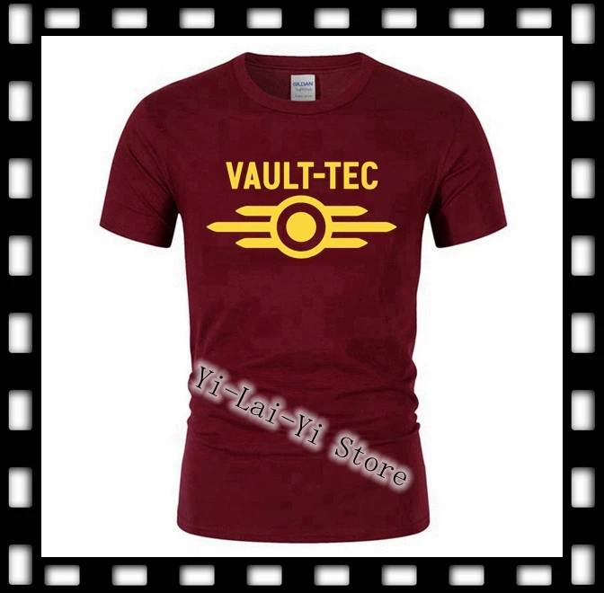 Летняя футболка с логотипом vedle Tec для игр и видеоигр Fallout 2 3 4 одежда Мужская vedle-Tec