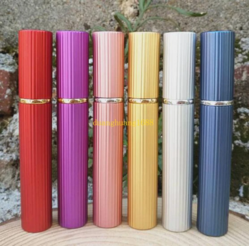 

8ml new cylindrical perfume bottle metal perfume spray bottle#2131