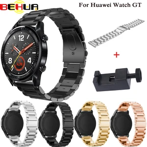 Ремешки для смарт-часов Huawei gt honor magic watch 2 pro, металлический браслет, 22 мм, нержавеющая сталь