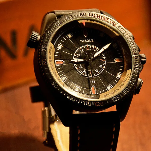 Спорт на открытом воздухе бренд PU мужчины смотреть водонепроницаемый световой