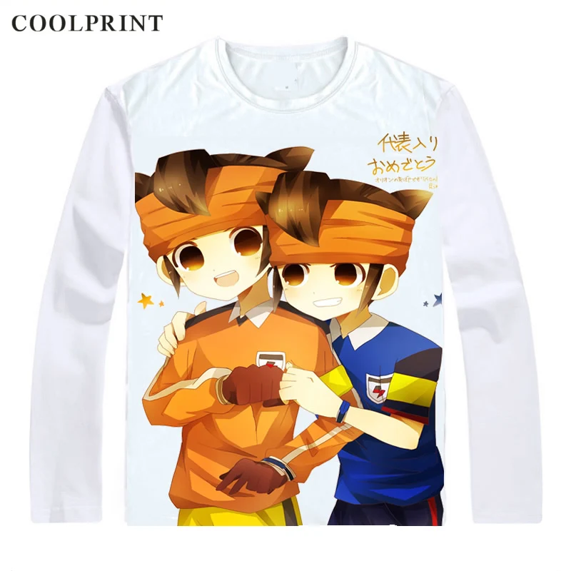 Мужская футболка Coolprint Endou Mamoru с принтом Марка Эванса Inazuma Eleven GO Повседневная