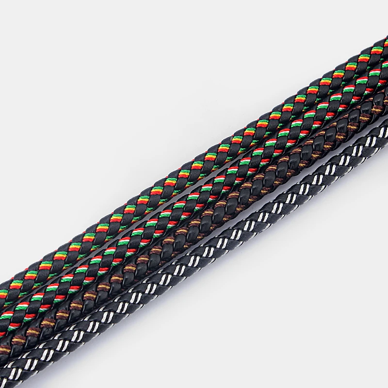 

1Meter 5mm Round PU Bolo Braided Leather Cord String Lace Tong DIY Craft Jewelry Making