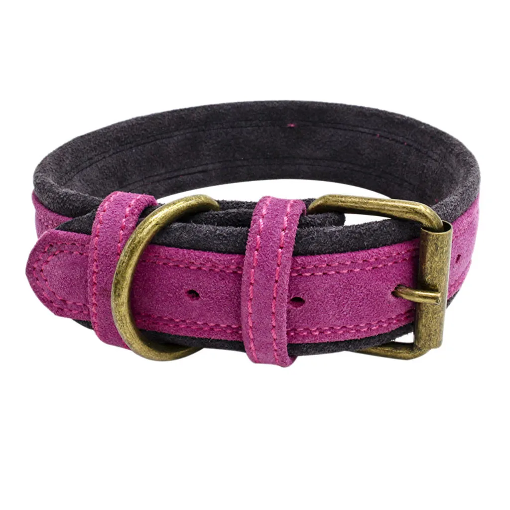 Прямая поставка регулируемые двухслойные тусклые Лаки из воловьей кожи собачьи