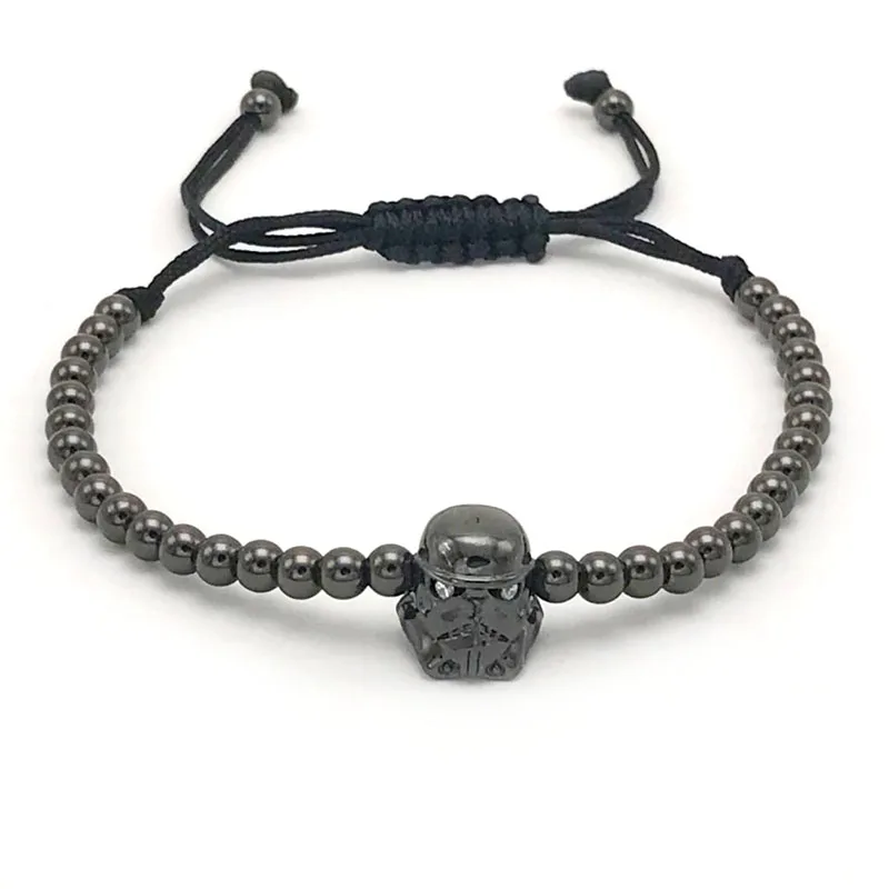Мужской браслет с кубическим цирконием плетением из Звездных Войн|forever bracelet|charm