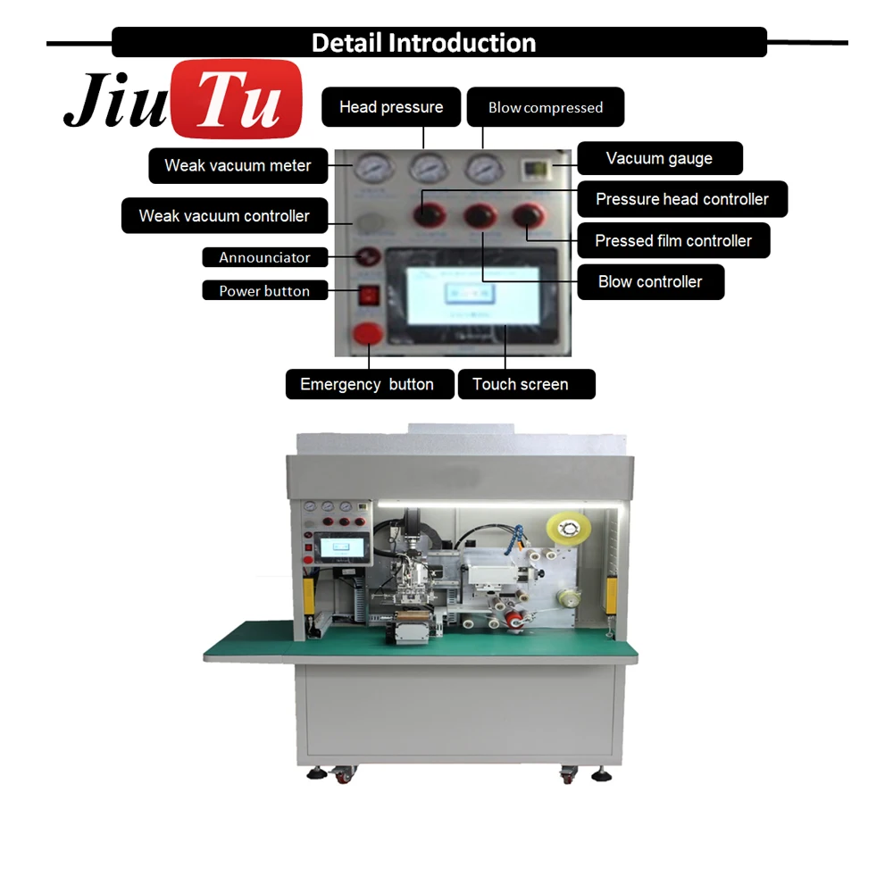 Jiutu автоматическая пленка ламинатор для iPhone samsung поляризационная OCA применяется
